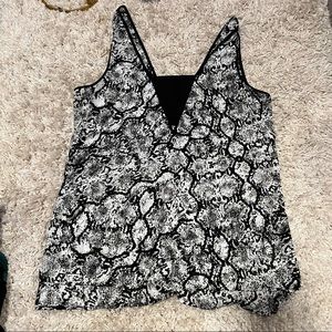 Express Snakeskin Print Top